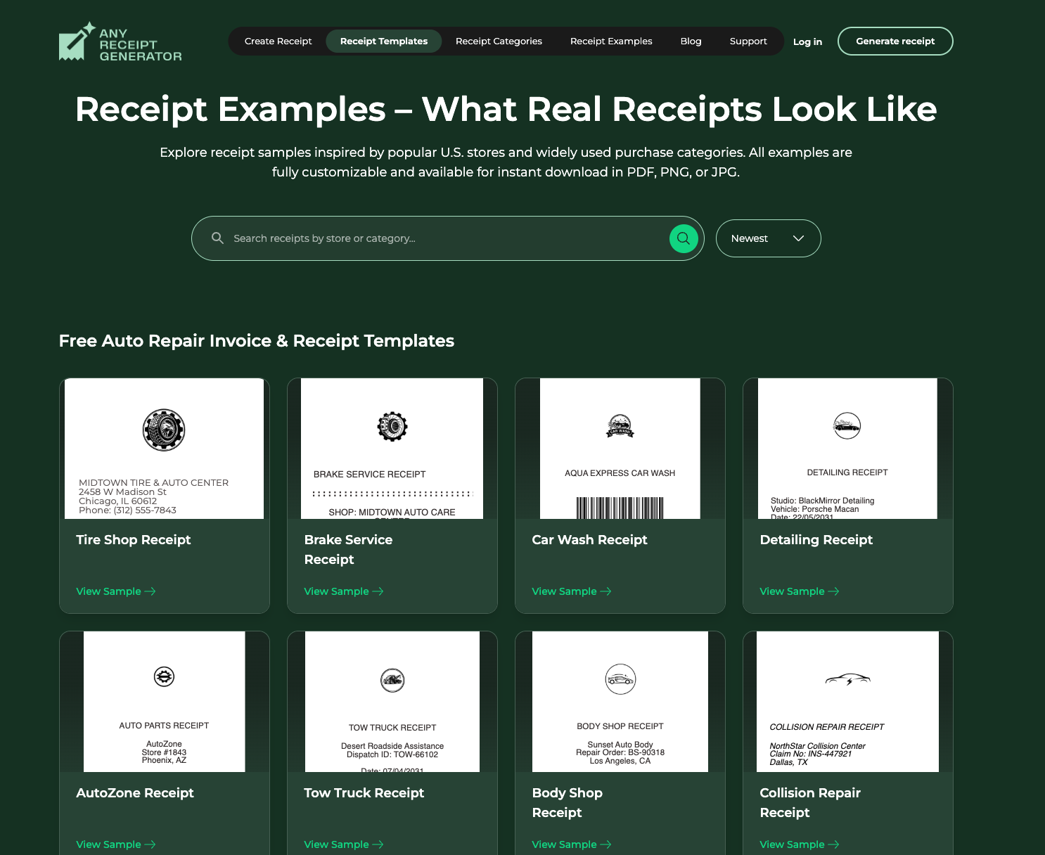 anyreceiptgenerator.com — Gallery 3