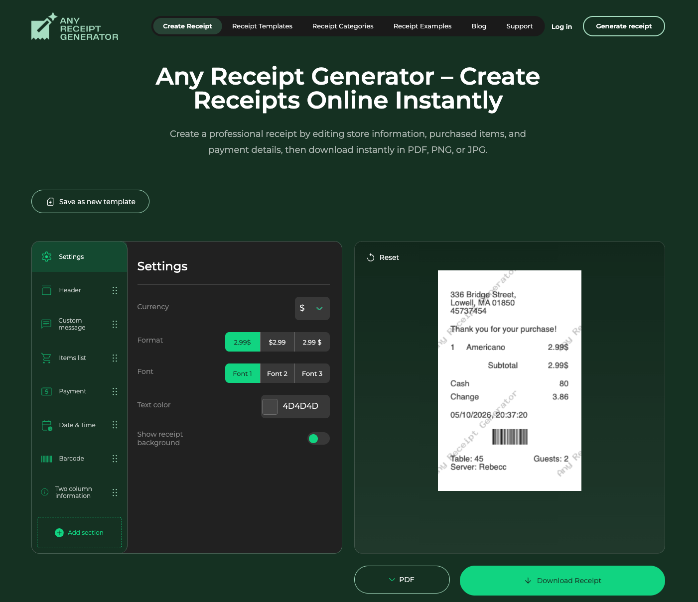 anyreceiptgenerator.com — Gallery 4